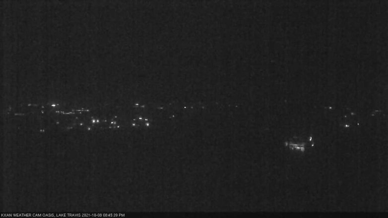 Lake Travis webcam, October 8, 2021 8:45 PM CT
