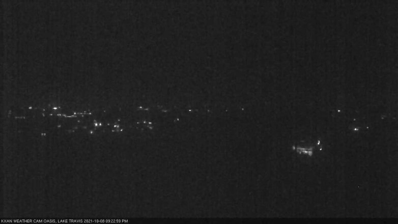 Lake Travis webcam, October 8, 2021 9:25 PM CT