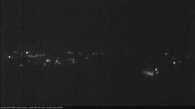 Lake Travis webcam, October 8, 2021 10:25 PM CT