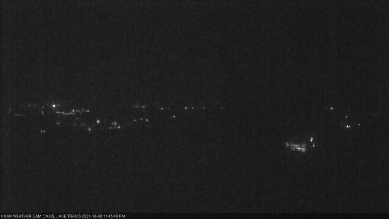 Lake Travis webcam, October 8, 2021 11:45 PM CT