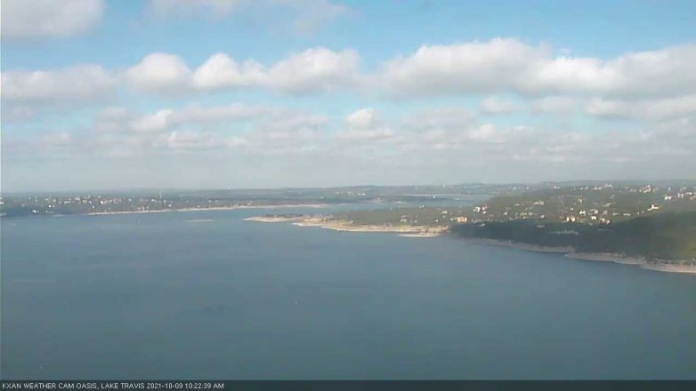 Lake Travis webcam, October 9, 2021 10:25 AM CT
