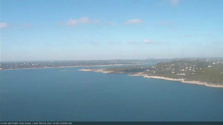 Lake Travis webcam, October 9, 2021 11:00 AM CT
