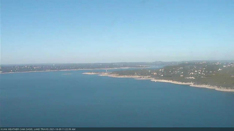 Lake Travis webcam, October 9, 2021 11:25 AM CT