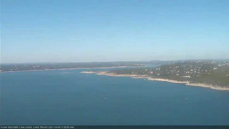 Lake Travis webcam, October 9, 2021 12:00 PM CT