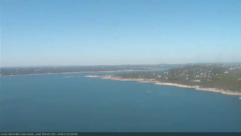 Lake Travis webcam, October 9, 2021 12:25 PM CT