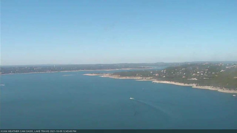 Lake Travis webcam, October 9, 2021 12:45 PM CT