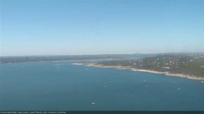 Lake Travis webcam, October 9, 2021 1:25 PM CT