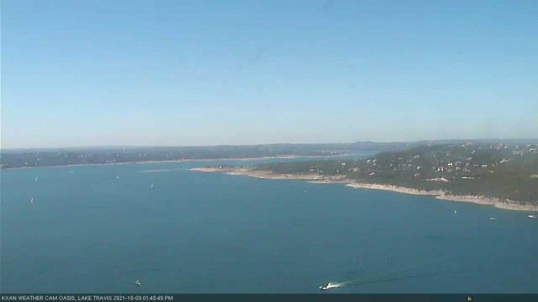 Lake Travis webcam, October 9, 2021 1:45 PM CT