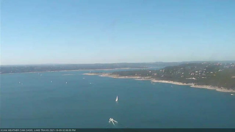 Lake Travis webcam, October 9, 2021 2:00 PM CT