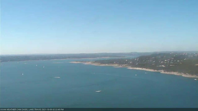 Lake Travis webcam, October 9, 2021 2:25 PM CT