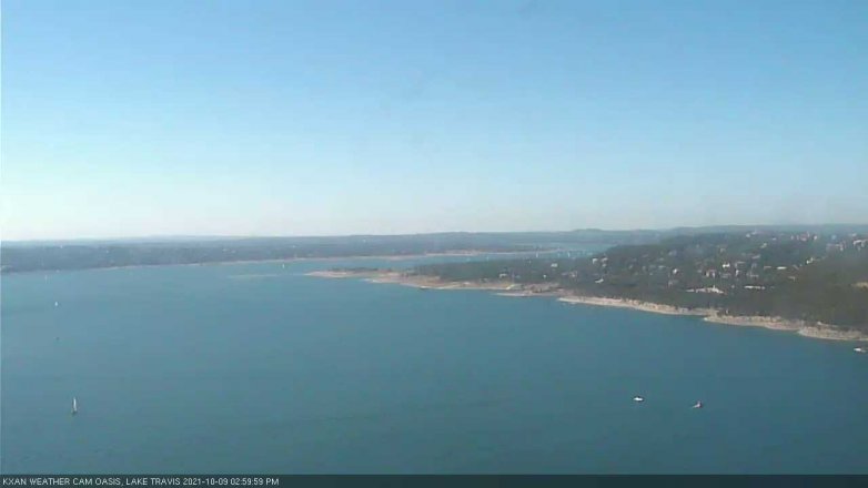Lake Travis webcam, October 9, 2021 3:00 PM CT