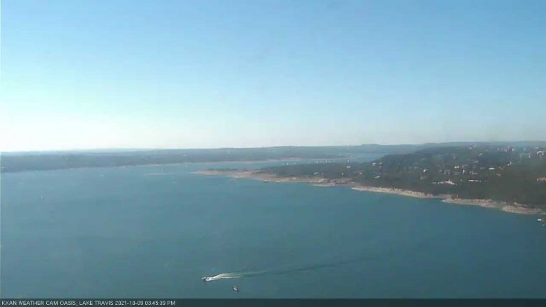 Lake Travis webcam, October 9, 2021 3:45 PM CT