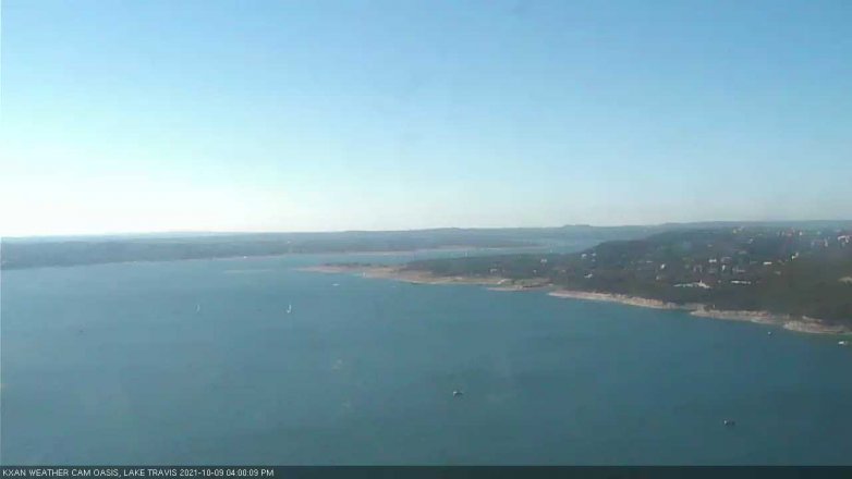 Lake Travis webcam, October 9, 2021 4:00 PM CT