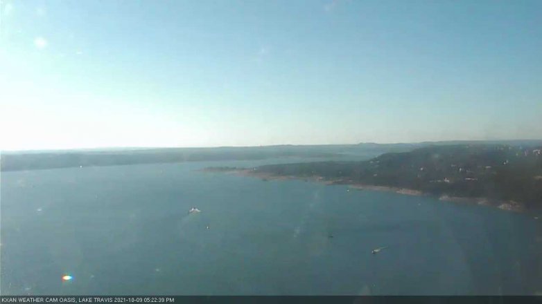 Lake Travis webcam, October 9, 2021 5:25 PM CT