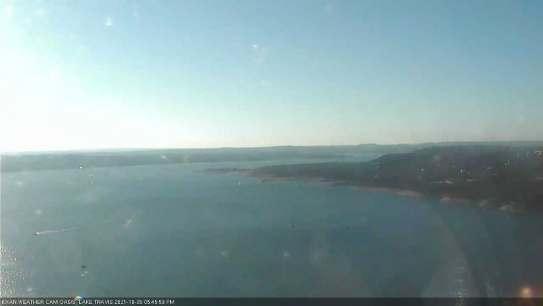Lake Travis webcam, October 9, 2021 5:45 PM CT