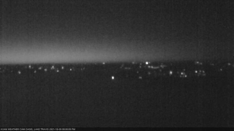 Lake Travis webcam, October 9, 2021 8:00 PM CT