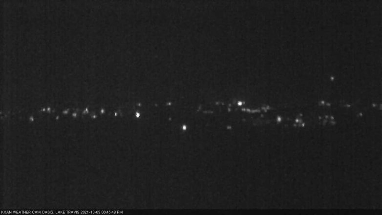 Lake Travis webcam, October 9, 2021 8:45 PM CT