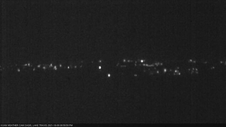 Lake Travis webcam, October 9, 2021 9:00 PM CT