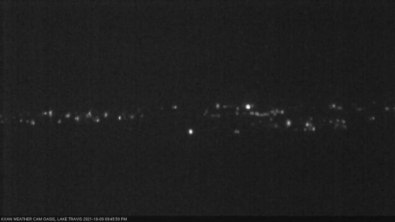 Lake Travis webcam, October 9, 2021 9:45 PM CT