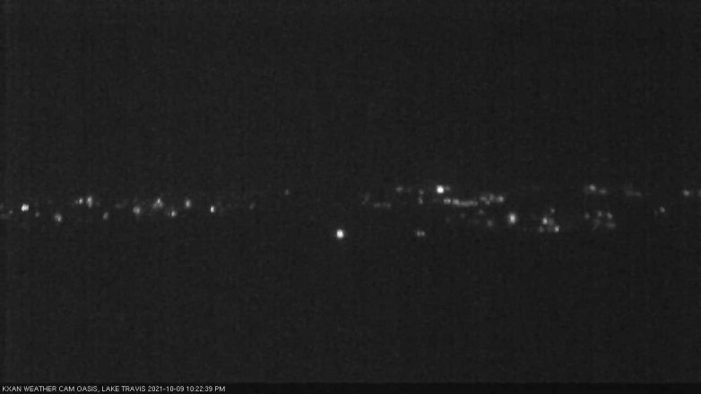 Lake Travis webcam, October 9, 2021 10:25 PM CT