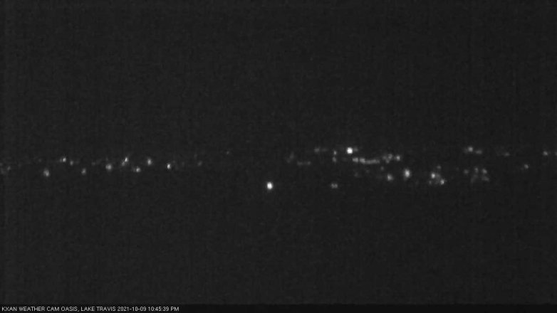 Lake Travis webcam, October 9, 2021 10:45 PM CT