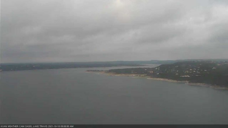 Lake Travis webcam, October 10, 2021 9:00 AM CT