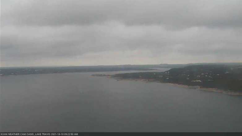 Lake Travis webcam, October 10, 2021 9:25 AM CT