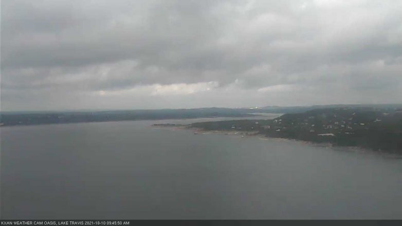 Lake Travis webcam, October 10, 2021 9:45 AM CT