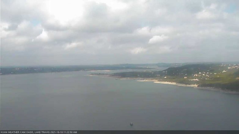 Lake Travis webcam, October 10, 2021 11:25 AM CT