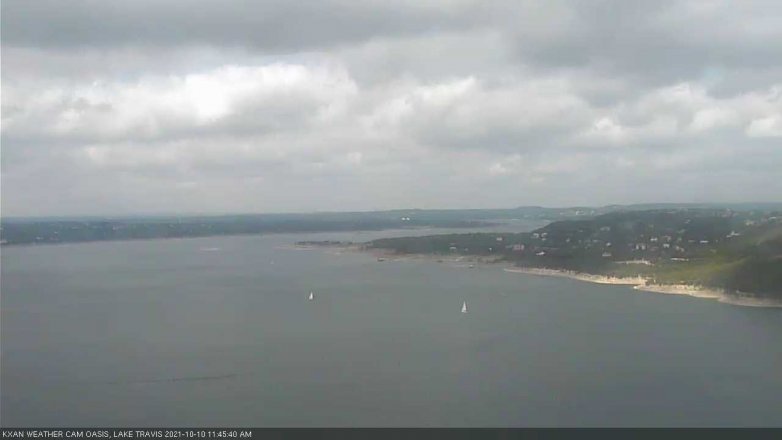 Lake Travis webcam, October 10, 2021 11:45 AM CT