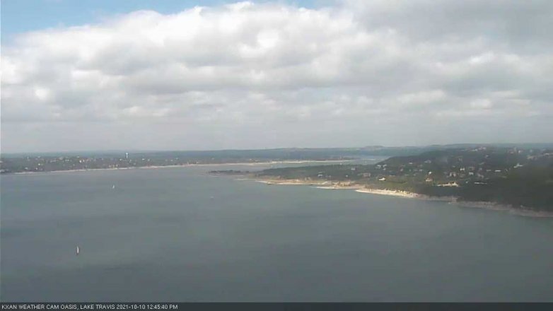 Lake Travis webcam, October 10, 2021 12:45 PM CT