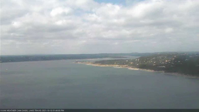 Lake Travis webcam, October 10, 2021 1:45 PM CT