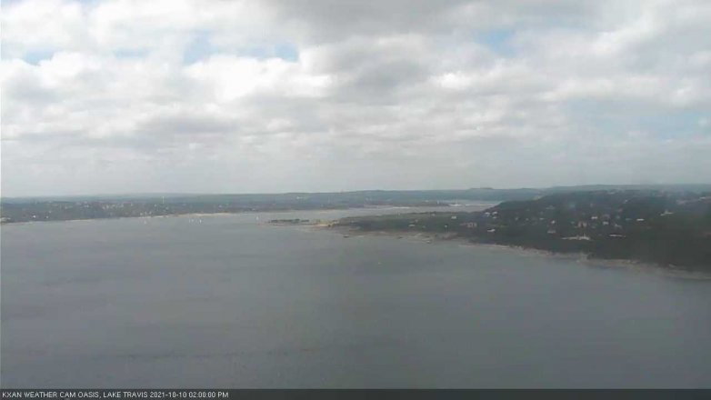 Lake Travis webcam, October 10, 2021 2:00 PM CT