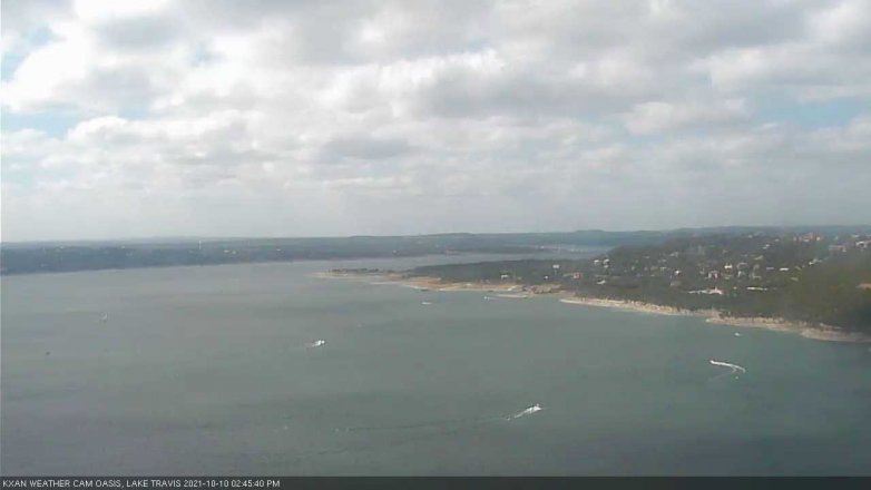 Lake Travis webcam, October 10, 2021 2:45 PM CT