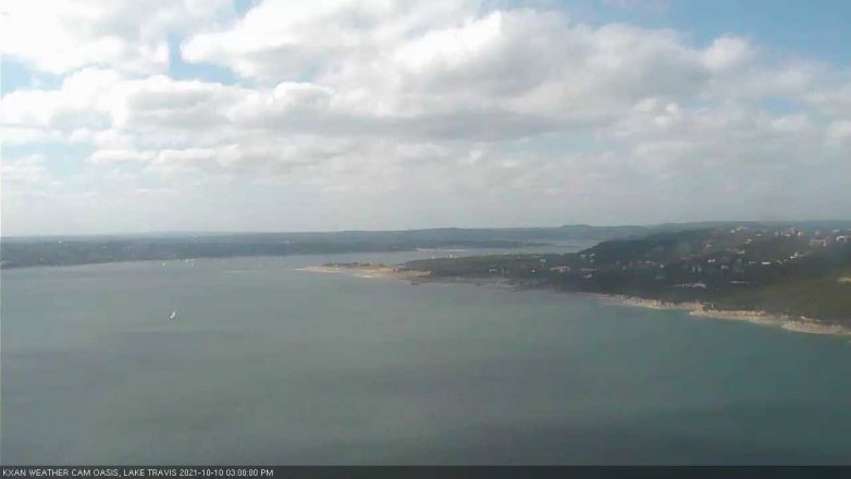 Lake Travis webcam, October 10, 2021 3:00 PM CT