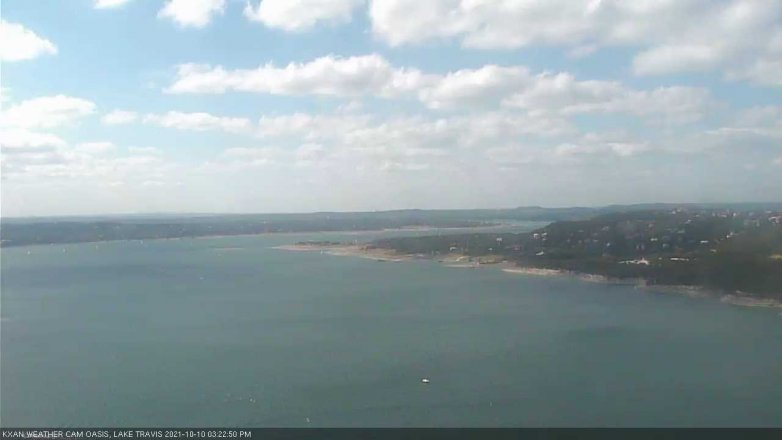 Lake Travis webcam, October 10, 2021 3:25 PM CT