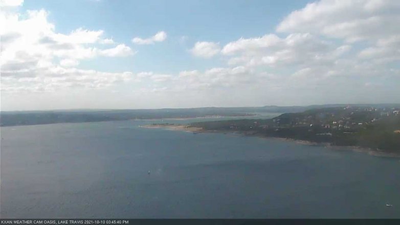 Lake Travis webcam, October 10, 2021 3:45 PM CT