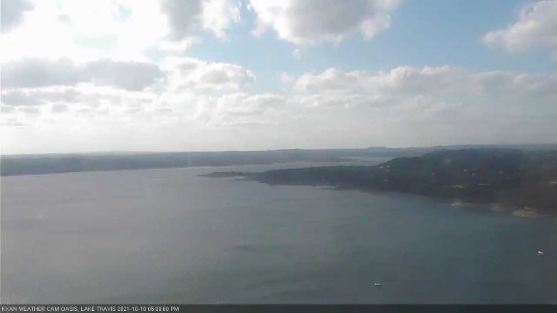 Lake Travis webcam, October 10, 2021 5:00 PM CT