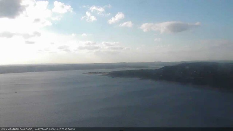 Lake Travis webcam, October 10, 2021 5:45 PM CT