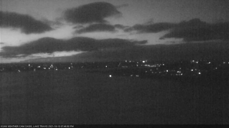 Lake Travis webcam, October 10, 2021 7:45 PM CT