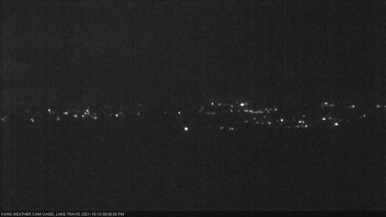 Lake Travis webcam, October 10, 2021 8:00 PM CT