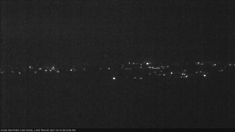 Lake Travis webcam, October 10, 2021 8:25 PM CT