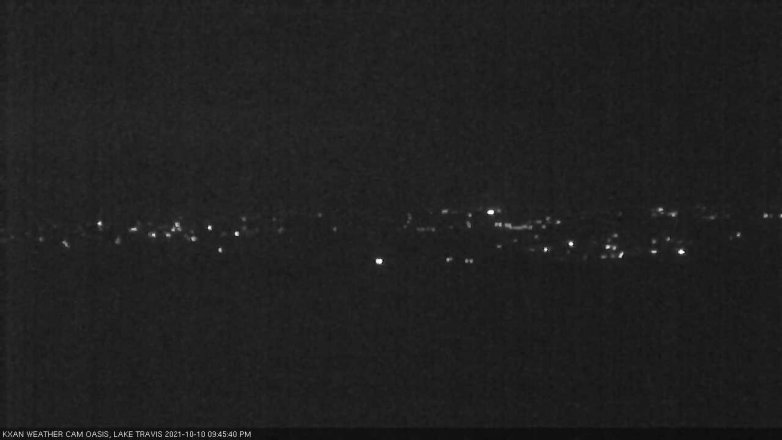 Lake Travis webcam, October 10, 2021 9:45 PM CT