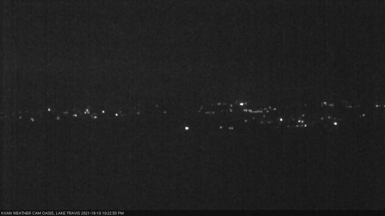 Lake Travis webcam, October 10, 2021 10:25 PM CT