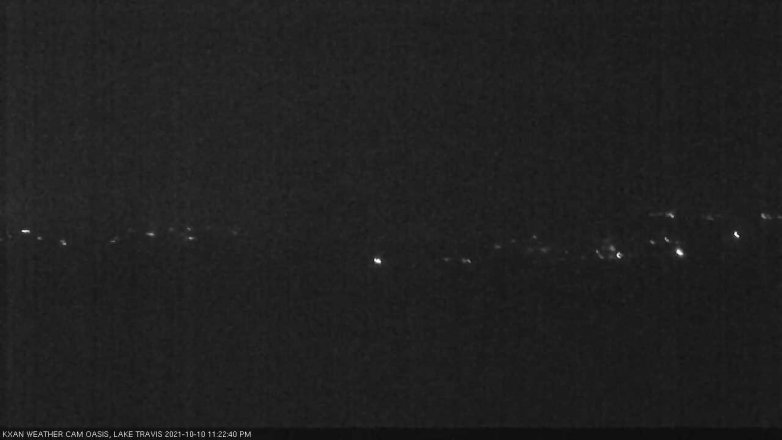 Lake Travis webcam, October 10, 2021 11:25 PM CT