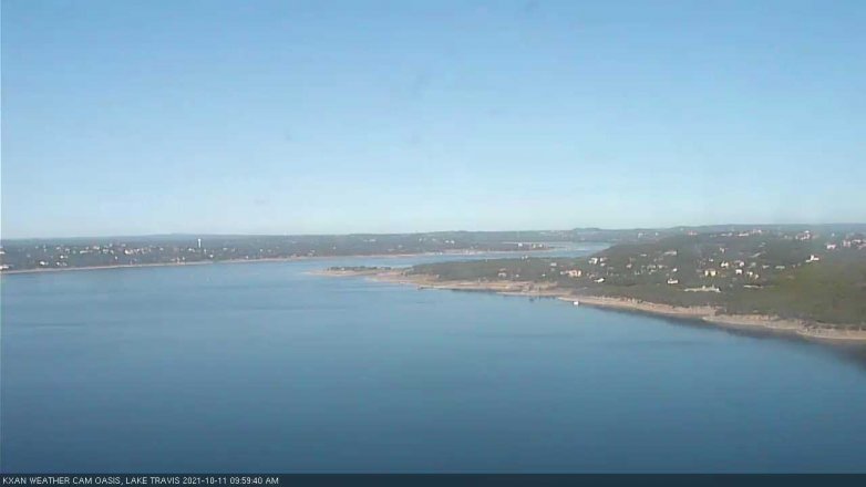 Lake Travis webcam, October 11, 2021 10:00 AM CT