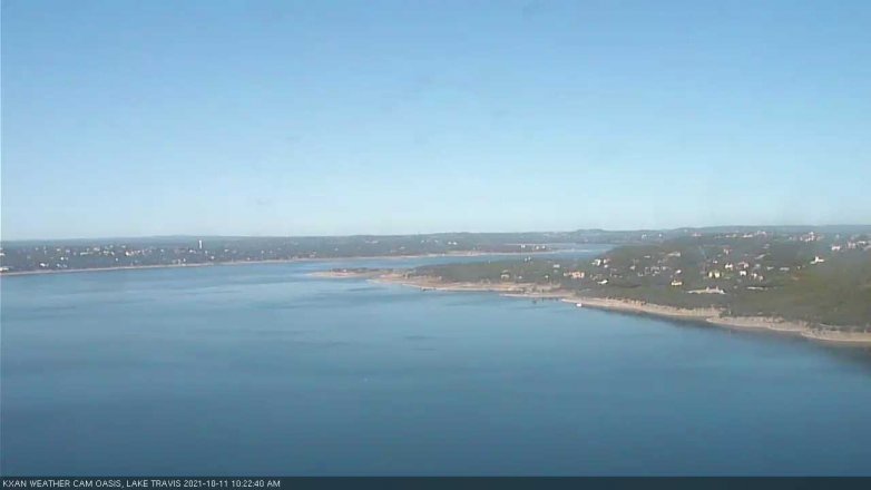 Lake Travis webcam, October 11, 2021 10:25 AM CT