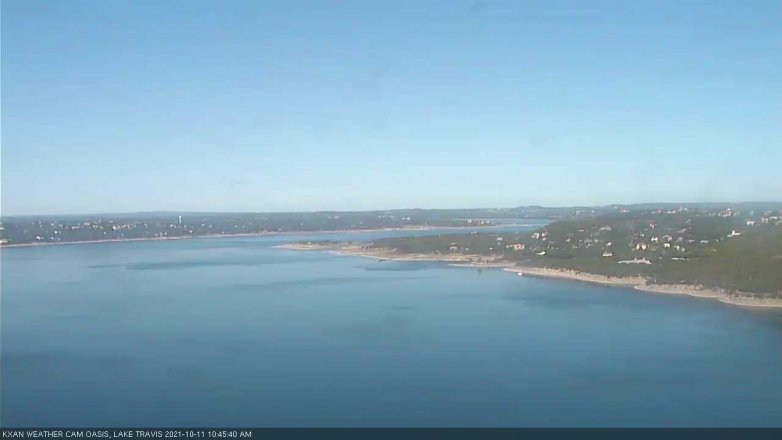Lake Travis webcam, October 11, 2021 10:45 AM CT