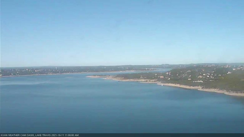 Lake Travis webcam, October 11, 2021 11:00 AM CT