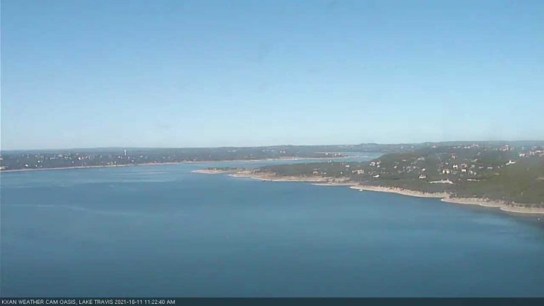 Lake Travis webcam, October 11, 2021 11:25 AM CT